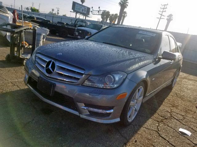 WDDGF4HB2CA597893 - 2012 MERCEDES-BENZ C 250 GRAY photo 2