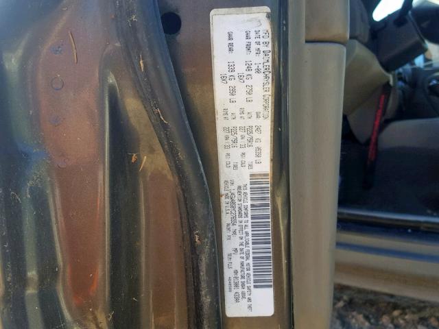 1J4GW48S8YC276554 - 2000 JEEP GRAND CHER GRAY photo 10