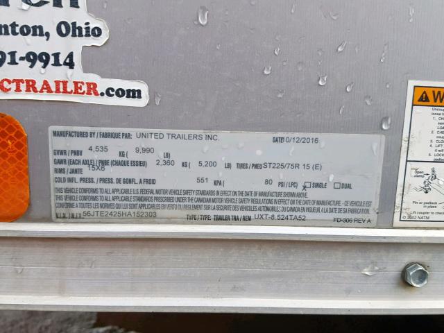 56JTE2425HA152303 - 2017 UTILITY UTILITY GRAY photo 10