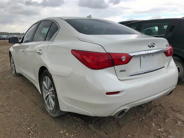 JN1BV7AR8FM392312 - 2015 INFINITI Q50 BASE WHITE photo 3