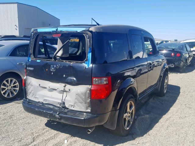 5J6YH28583L016774 - 2003 HONDA ELEMENT EX BLACK photo 4