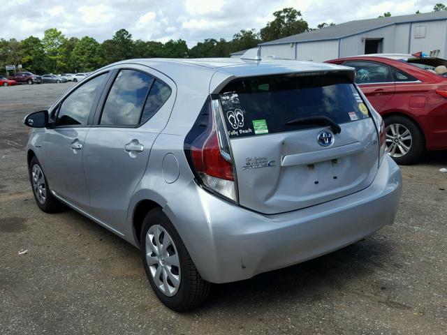 JTDKDTB31F1583588 - 2015 TOYOTA PRIUS C SILVER photo 3