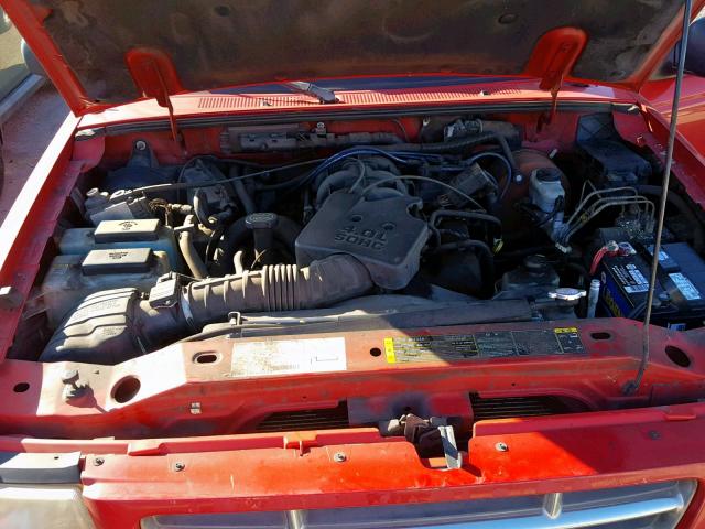 1FTYR44E93PB13804 - 2003 FORD RANGER SUP RED photo 7