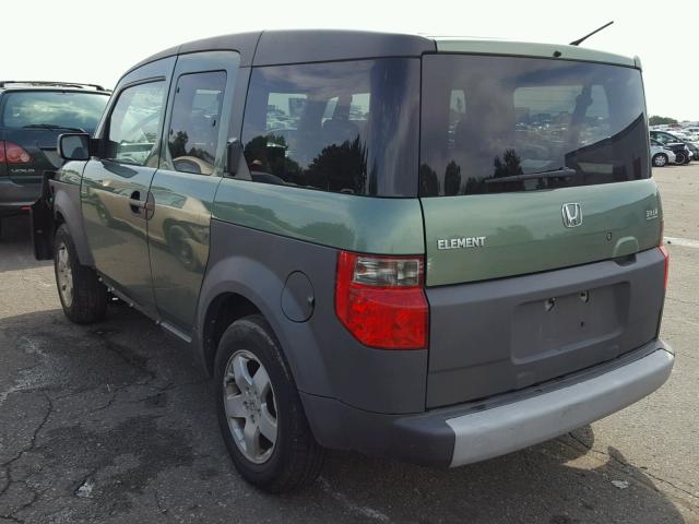 5J6YH28513L002506 - 2003 HONDA ELEMENT EX GREEN photo 3