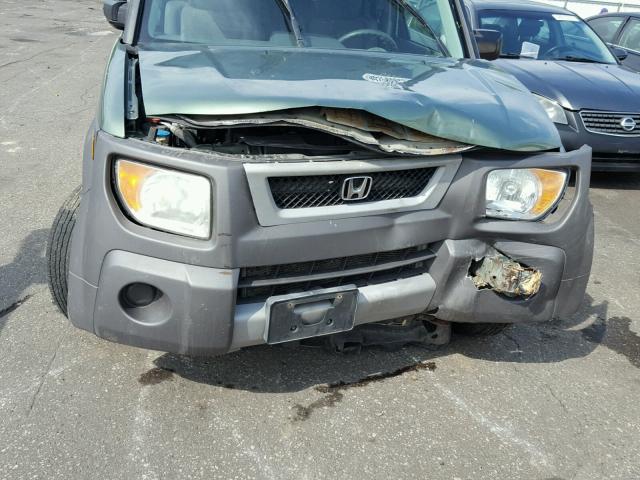 5J6YH28513L002506 - 2003 HONDA ELEMENT EX GREEN photo 9