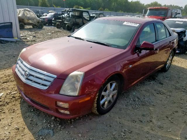 1G6DW677650162537 - 2005 CADILLAC STS RED photo 2
