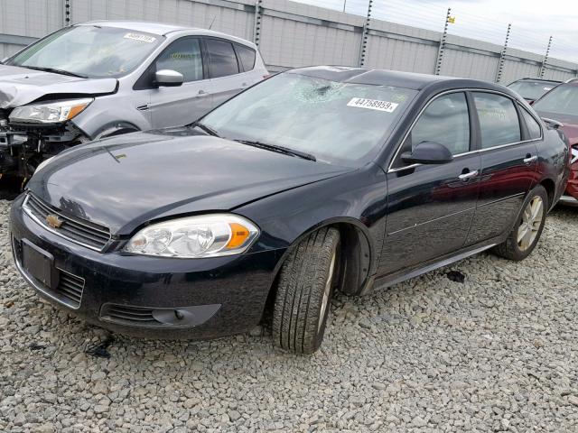 2G1WC5EM9A1223629 - 2010 CHEVROLET IMPALA LTZ BLACK photo 2