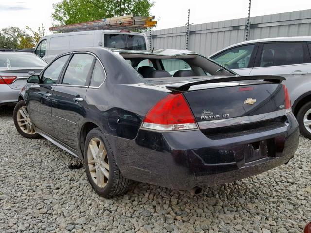 2G1WC5EM9A1223629 - 2010 CHEVROLET IMPALA LTZ BLACK photo 3