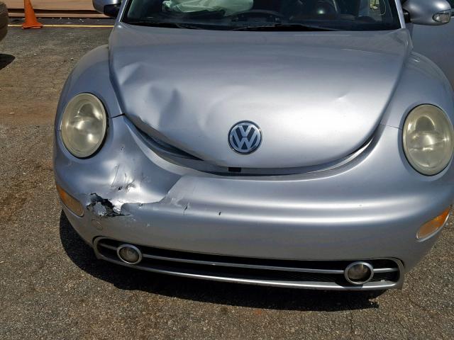 3VWDD21CX3M439568 - 2003 VOLKSWAGEN NEW BEETLE SILVER photo 7