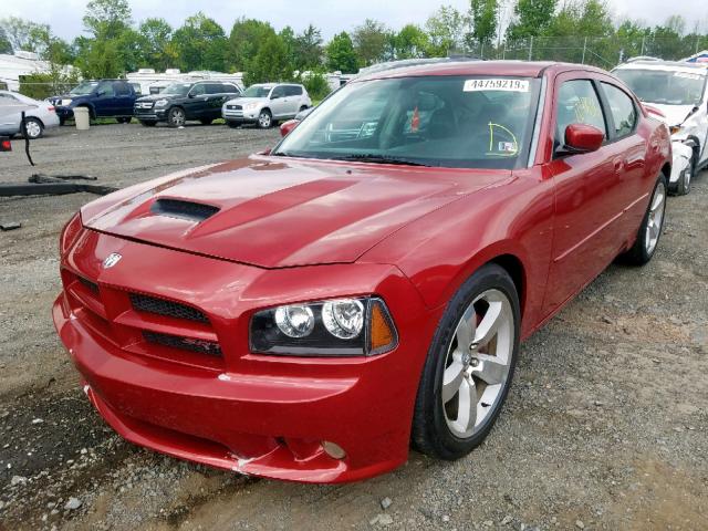 2B3KA73W46H287718 - 2006 DODGE CHARGER SR RED photo 2