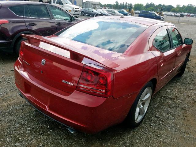 2B3KA73W46H287718 - 2006 DODGE CHARGER SR RED photo 4