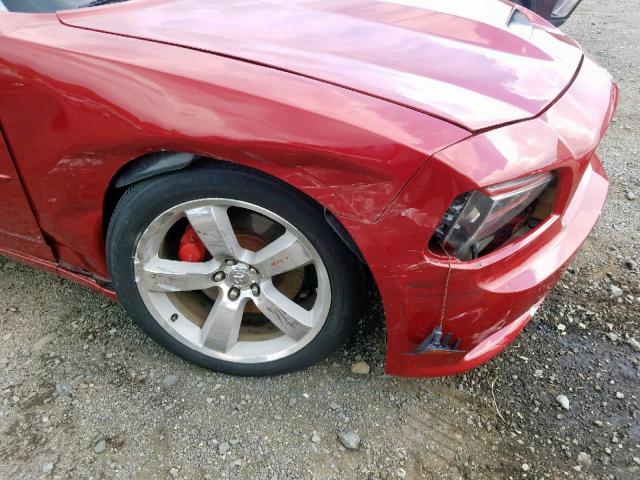 2B3KA73W46H287718 - 2006 DODGE CHARGER SR RED photo 9