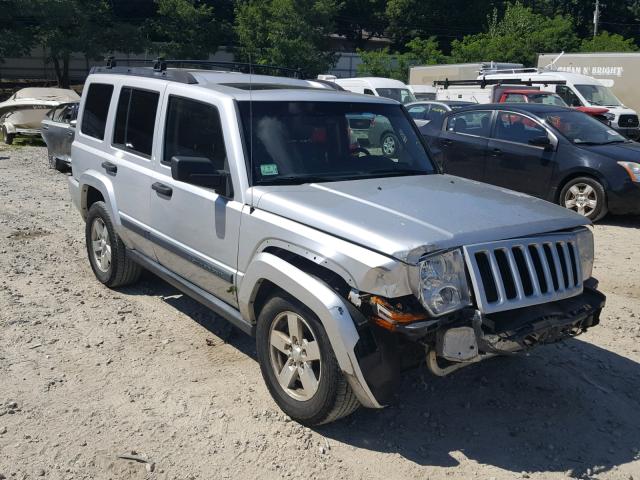 1J8HG48N26C151735 - 2006 JEEP COMMANDER SILVER photo 1