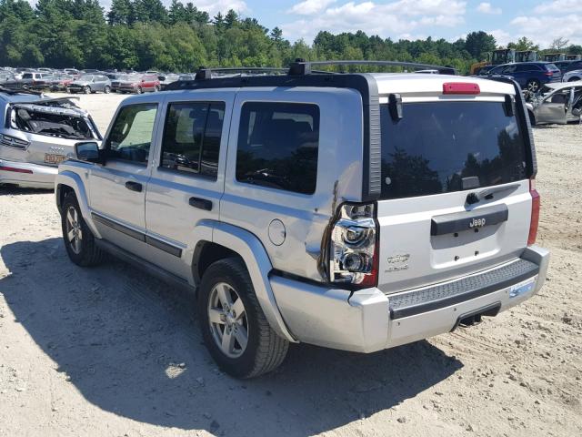 1J8HG48N26C151735 - 2006 JEEP COMMANDER SILVER photo 3