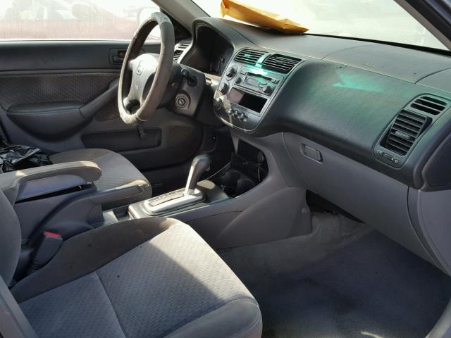 2HGES16355H577943 - 2005 HONDA CIVIC DX V GRAY photo 5