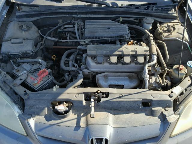 2HGES16355H577943 - 2005 HONDA CIVIC DX V GRAY photo 7