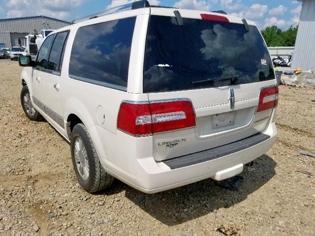 5LMFL28537LJ17229 - 2007 LINCOLN NAVIGATOR WHITE photo 3