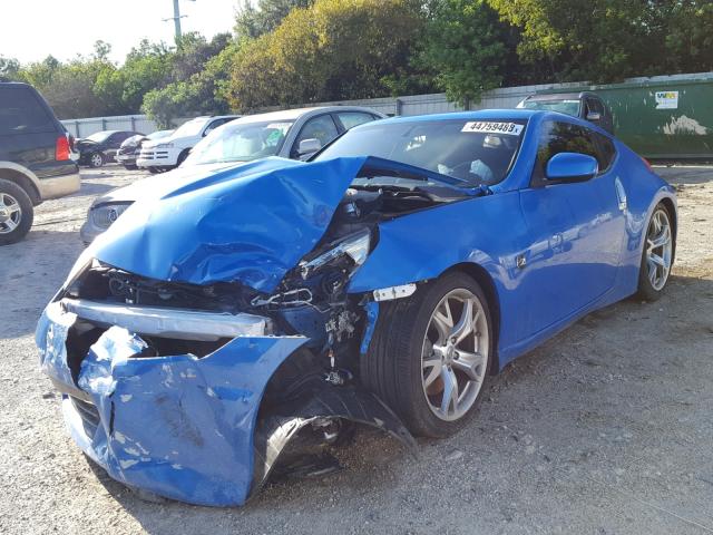 JN1AZ4EHXAM504553 - 2010 NISSAN 370Z BLUE photo 2