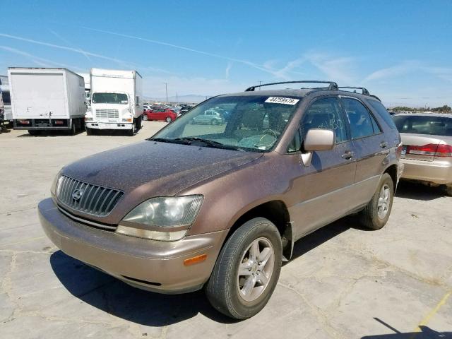 JT6GF10U4X0012109 - 1999 LEXUS RX 300 BEIGE photo 2