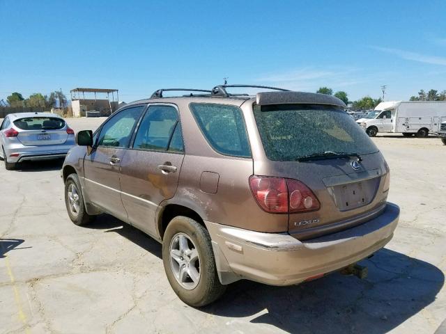 JT6GF10U4X0012109 - 1999 LEXUS RX 300 BEIGE photo 3