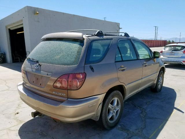 JT6GF10U4X0012109 - 1999 LEXUS RX 300 BEIGE photo 4