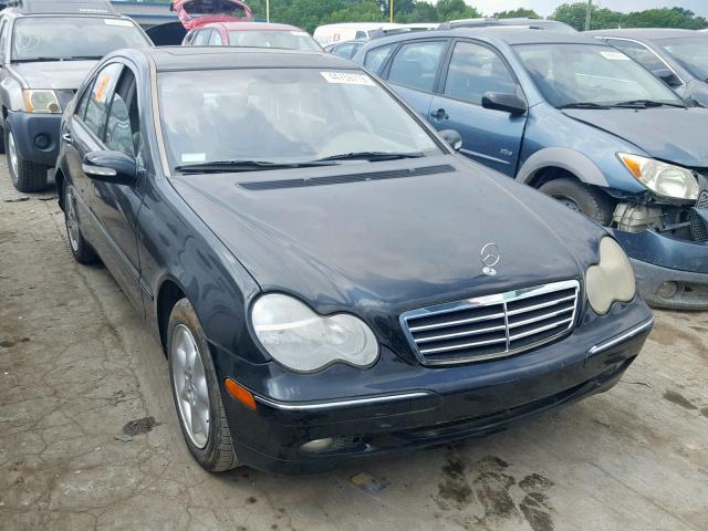 WDBRF61J62F209662 - 2002 MERCEDES-BENZ C 240 BLACK photo 1