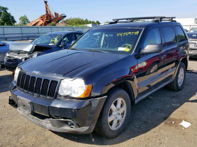 1J8GR48K28C144525 - 2008 JEEP GRAND CHER BLACK photo 2