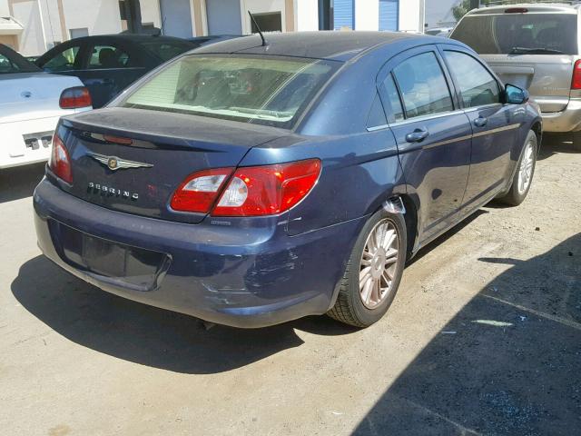 1C3LC56K07N514037 - 2007 CHRYSLER SEBRING TO BLUE photo 4