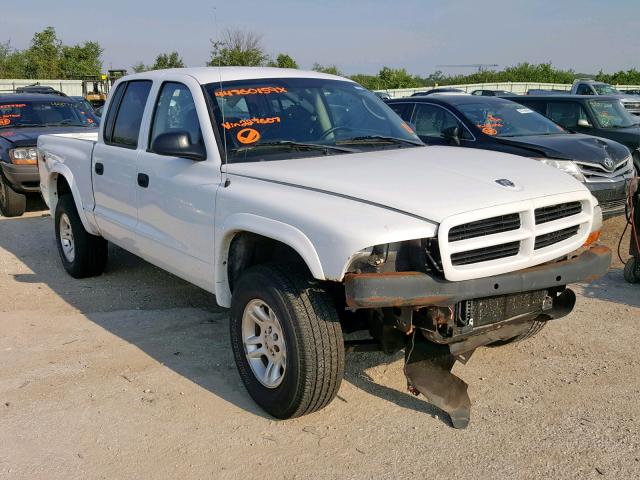 1D7HG38X93S227607 - 2003 DODGE DAKOTA QUA WHITE photo 1