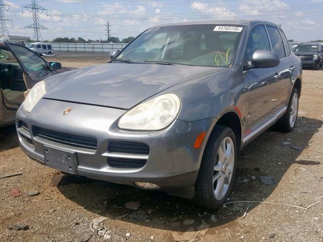 WP1AB29P84LA62534 - 2004 PORSCHE CAYENNE S GRAY photo 2