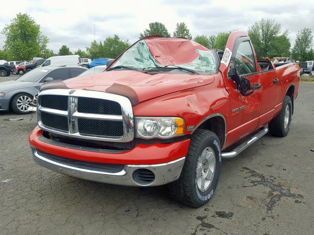 1D7HU18D64S741466 - 2004 DODGE RAM 1500 S RED photo 2