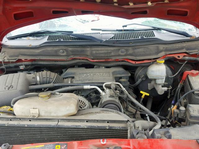 1D7HU18D64S741466 - 2004 DODGE RAM 1500 S RED photo 7