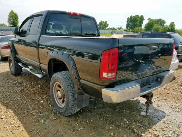 3D7KS28CX5G820964 - 2005 DODGE RAM 2500 S შავი ფოტო 3
