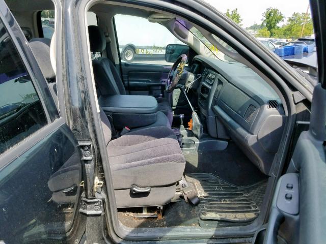 3D7KS28CX5G820964 - 2005 DODGE RAM 2500 S შავი ფოტო 5