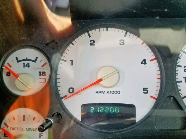 3D7KS28CX5G820964 - 2005 DODGE RAM 2500 S შავი ფოტო 8