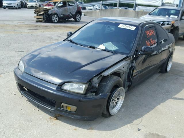 1HGEJ2129SL005036 - 1995 HONDA CIVIC DX BLACK photo 2