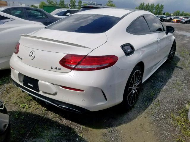 WDDWJ6EB1HF593628 - 2017 MERCEDES-BENZ C 43 4MATI WHITE photo 4