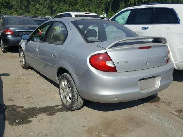 1B3ES56C32D558789 - 2002 DODGE NEON ES GRAY photo 3