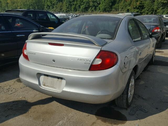 1B3ES56C32D558789 - 2002 DODGE NEON ES GRAY photo 4