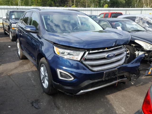 2FMPK4J80HBC22015 - 2017 FORD EDGE SEL BLUE photo 1