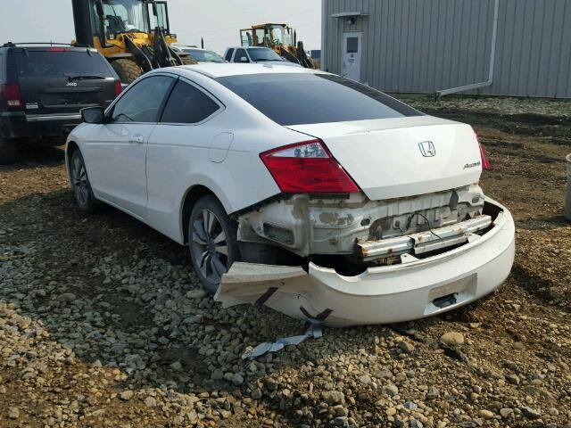 1HGCS11839A801306 - 2009 HONDA ACCORD EXL WHITE photo 3