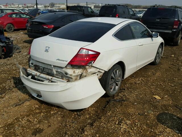 1HGCS11839A801306 - 2009 HONDA ACCORD EXL WHITE photo 4