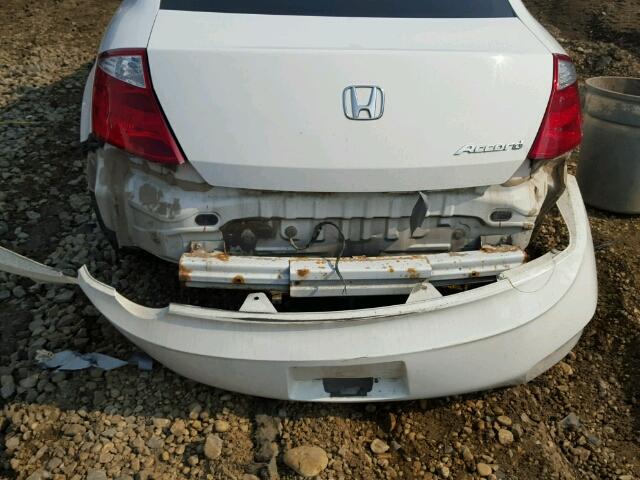 1HGCS11839A801306 - 2009 HONDA ACCORD EXL WHITE photo 9