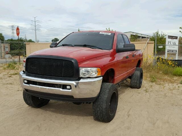 3D7KS28C85G706901 - 2005 DODGE RAM 2500 S Կարմիր լուսանկար 2