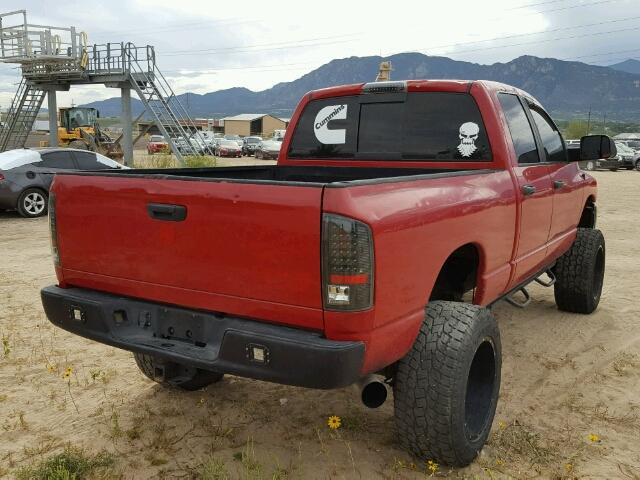 3D7KS28C85G706901 - 2005 DODGE RAM 2500 S Կարմիր լուսանկար 4