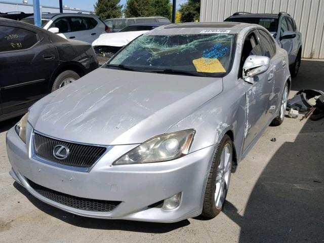 JTHBE262665002585 - 2006 LEXUS IS 350 SILVER photo 2