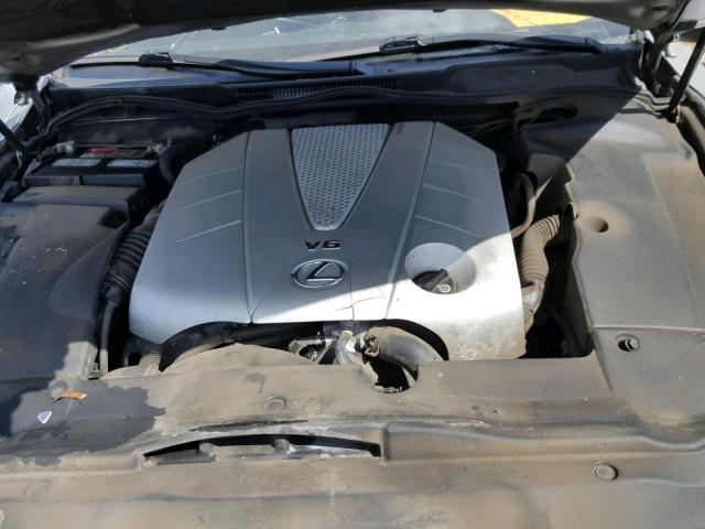 JTHBE262665002585 - 2006 LEXUS IS 350 SILVER photo 7