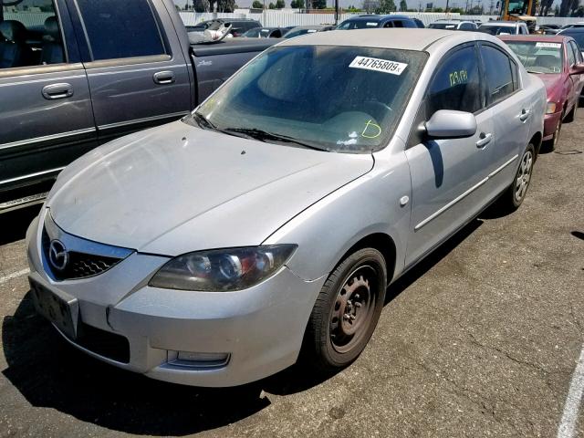 JM1BK12F781775508 - 2008 MAZDA 3 I SILVER photo 2