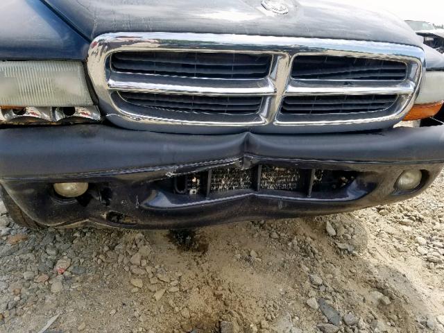 1D7HL38K34S585450 - 2004 DODGE DAKOTA QUA BLACK photo 9