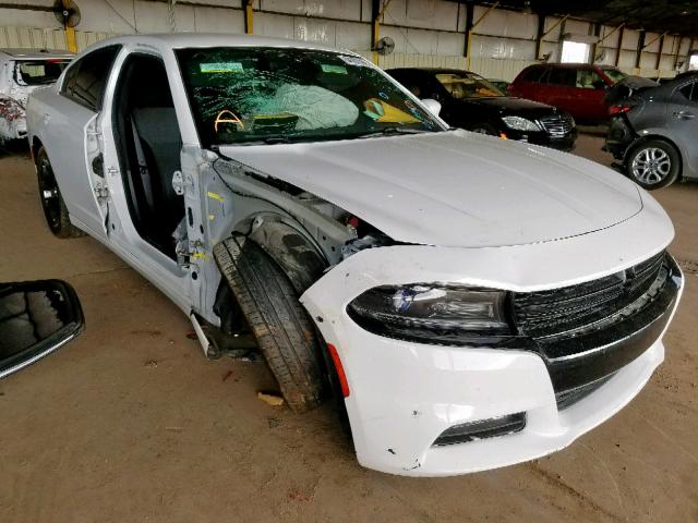 2C3CDXHG3FH827527 - 2015 DODGE CHARGER SX WHITE photo 1